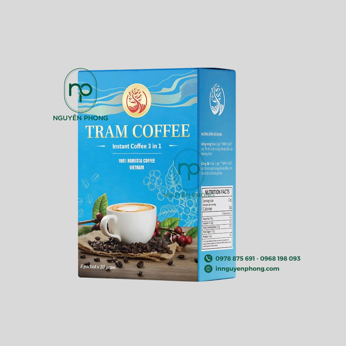 Mẫu hộp đựng Cafe đẹp